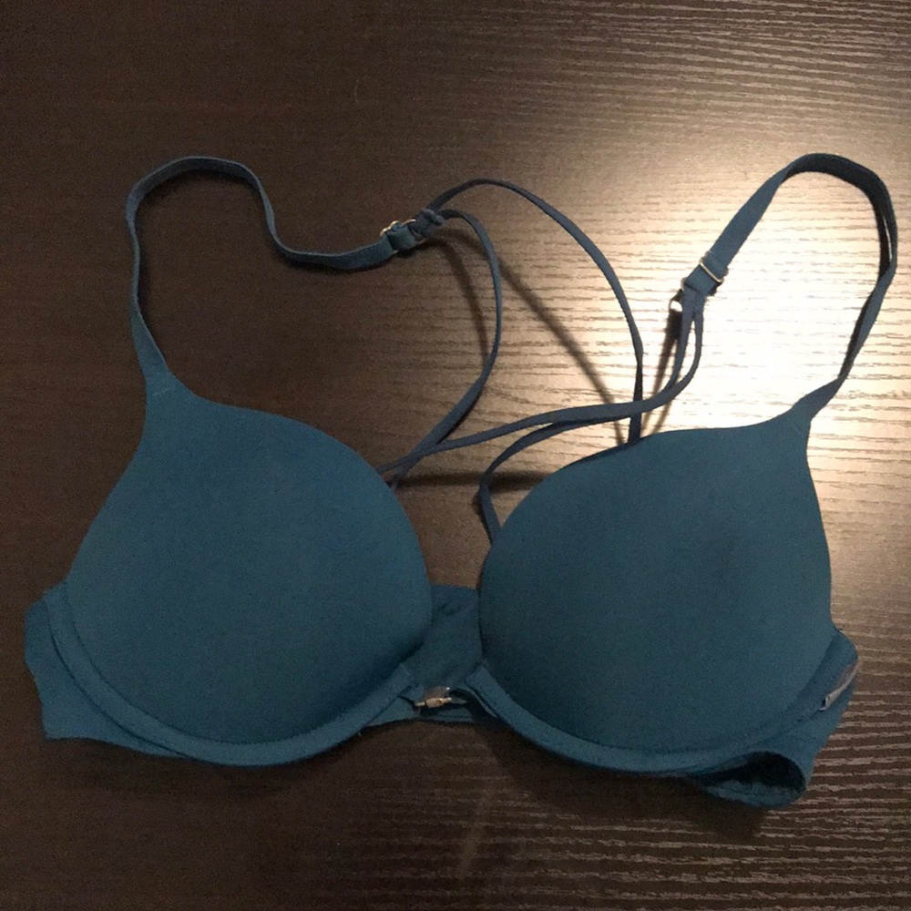Teal Aerie Cross Back Bra